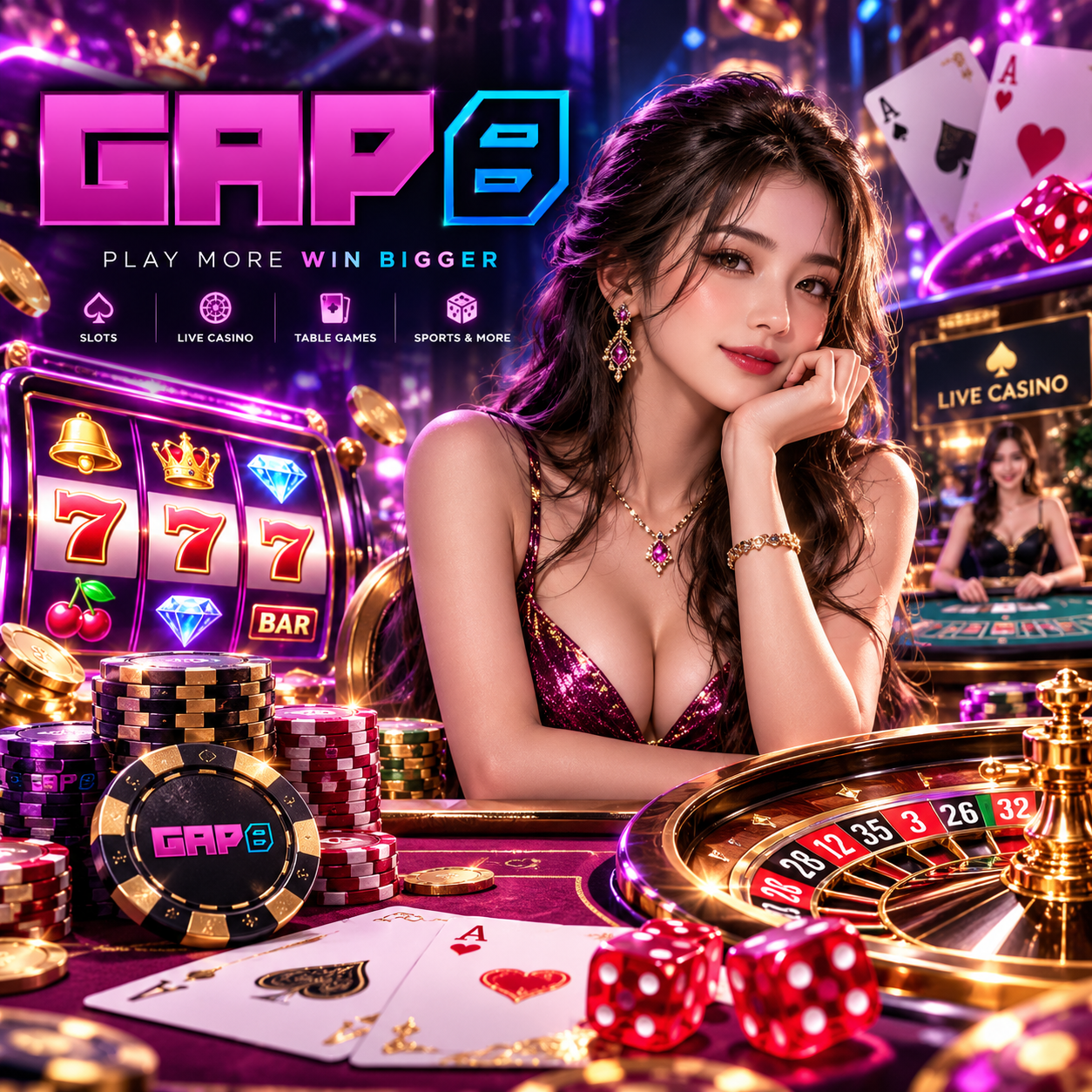 GAP8 – Golden Ace Paradise | Slot Online, Live Casino & Roulette Premium